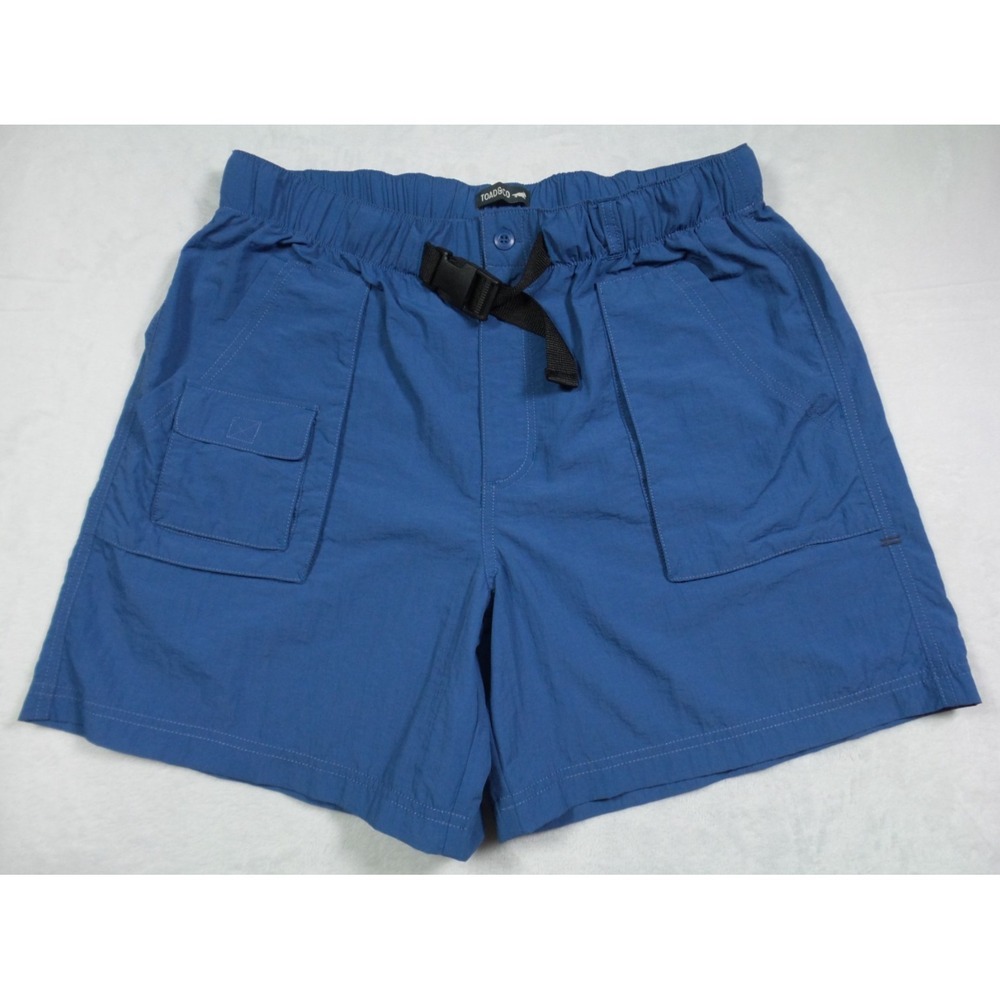 Toad and Co Shorts Mens Size Medium‎ Blue Trailscape Pull On Nylon Belted NWT